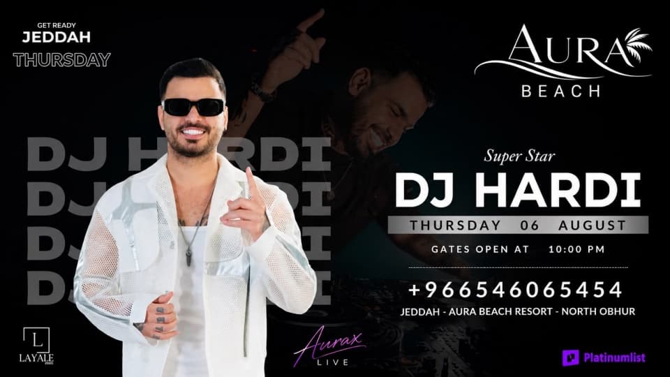 AURAX Live Night with DJ Hardi at AURA Beach
