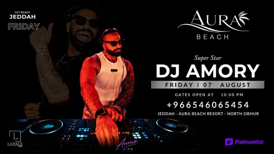 AURAX Live Night with DJ AMORY at AURA Beach